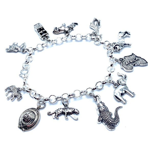Africa Safari Charm Bracelet Wild Animals - Picture 6 of 7